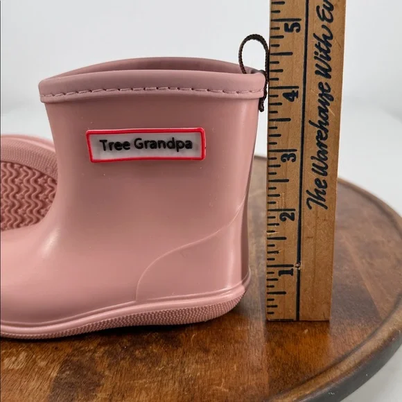 Tree Grandpa Boots Girls Toddler 13 Pink Rain Rubber Slip On - Picture 10 of 10
